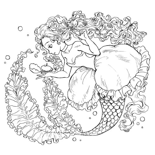 Reveries: A Wonderland of Dreamscapes and Nightmares to Color (Dover Adult Coloring Books) thumbnail 5