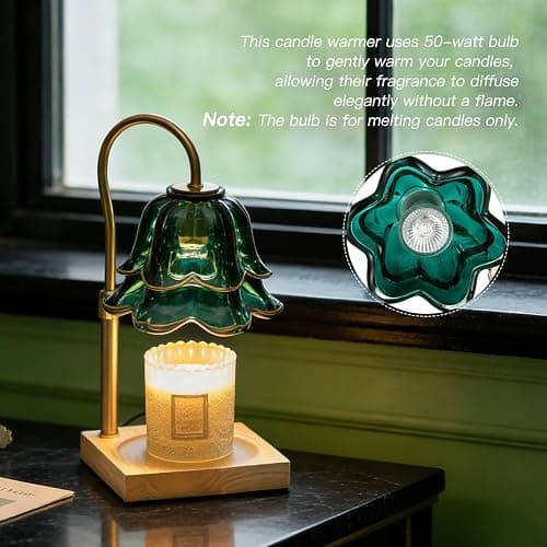Staymoment Lampada scalda candela, candle warmer lamp, calda lampada profumata per candele, regalo per donne, migliore amica, mamma, lampada riscaldante per candela thumbnail 7