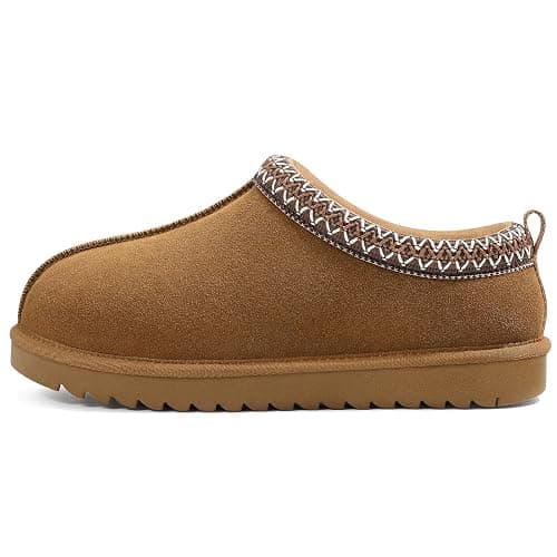 Evshine Women’s Genuine Suede Slippers, Fuzzy House Shoes Indoor Outdoor | Great Gift for Winter Comfort with Warm Plush Fleece Lining thumbnail 7