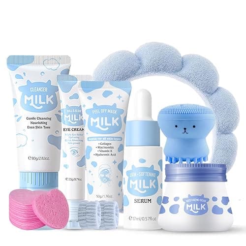 Milk Skin Care for Kids Teens Birthday Christmas Gifts - Girls Skin Care for Kids Age 8-12 - skin care for Teens 10-12 -Skincare for Girls 10-12 - Skincare Set for kids 8-9 - Gifts for Teenage girls - Image 1