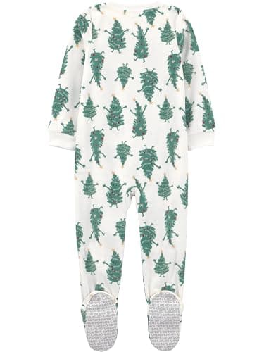 Simple Joys by Carter's Kids' Holiday Loose-fit Flame Resistant Fleece Footed Pajamas thumbnail 3