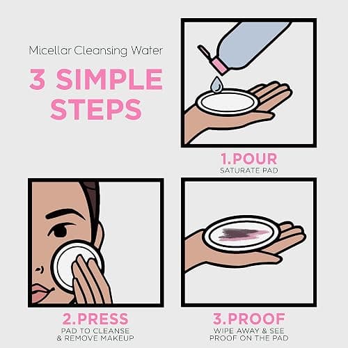 Garnier Micellar Water, Hydrating Facial Cleanser & Makeup Remover, Suitable for Sensitive Skin, Vegan, Cruelty Free, 13.5 Fl Oz (400mL), 2 Count thumbnail 5