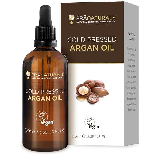 PraNaturals Aceite de Argán Marroquí 100% Puro y Natural para Cara y Cuerpo - Rico en Vitamina E para una Piel, Cabello y Uñas Saludables - Sin Parabenos o SLS – Vegano y Libre de Crueldad - Image 1