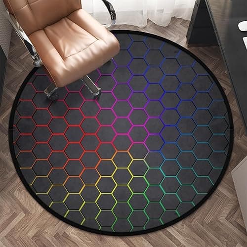 keepcute Gaming Chair Mat 47inch for Hardwood Floor Anti-Slip Office Chair Mat for Hard Floor Carpet Mat Computer Desk Mat Floor Protector for Office Gaming Room 4 ft thumbnail 9