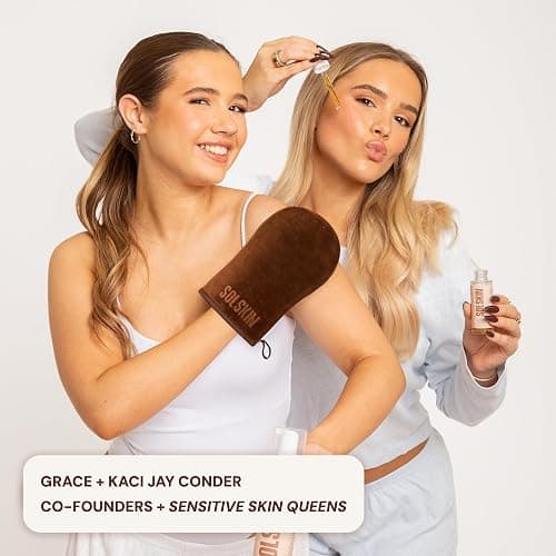 SOLSKIN Tanning Mousse with Hyaluronic Acid & Aloe for Natural Bronze Glow - Fast-drying Fake Tan, Moisturising Formula for Sensitive Skin, Streak-Free, Vegan & Cruelty-Free, 200ml (Medium Deep) thumbnail 8