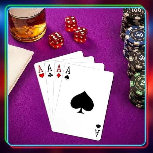 AceOrbit Giant Jumbo Playing Cards 2.62 ft Tall Giant Deck of Cards Large Print Playing Oversized Casino Theme Party Decorations for Adults Game Birthday Party Supplies thumbnail 7