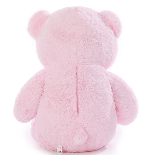 Poutmac Big Pink Teddy Bear 4Ft Giant Stuffed Animal Plush Toy for Girlfriend Women Kids for Valentines Christmas Birthday thumbnail 7
