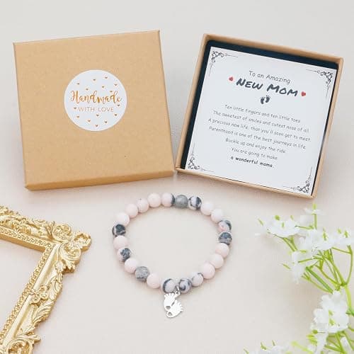 Sereney Mothers Day Gifts for Mom Grandma Daughter 1st New Mom Sister Step Mother Wife Girlfriend Best Friends, Pearl Bracelet as Graduation Gift for Her, Beaded Bracelets as Birthday Gifts for Women thumbnail 6