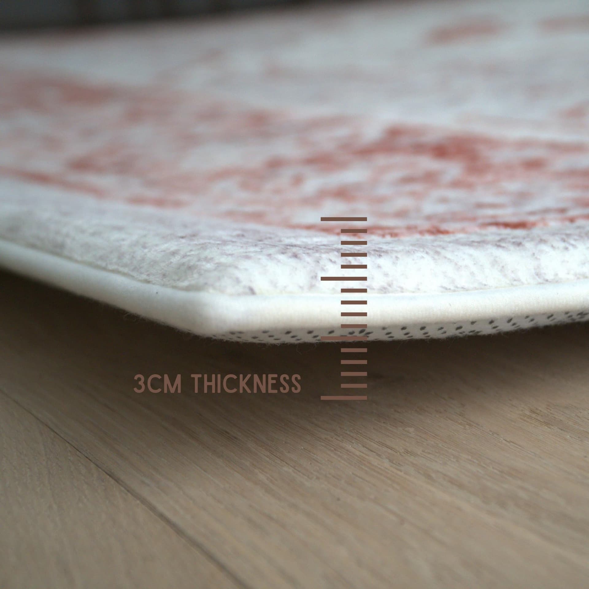 Luxurious Large Soft Baby Play Mat - Soft Padded Play Mat for Babies - Rebound Memory Foam Mat - Non Toxic Baby Play Rug - Large Baby Floor Mat for Tummy Time (Terracotta Distressed 140x200cm) thumbnail 2