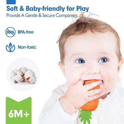 hahaland Baby Seek and Find Sensory Farm Animals Plush - 13 PCS Whats Inside Box with Rattle Crinkle Squeaker 9 Month Old Baby Toys 6-12 Months Montessori Toys for 6 Month Old Gifts Stocking Stuffers thumbnail 7