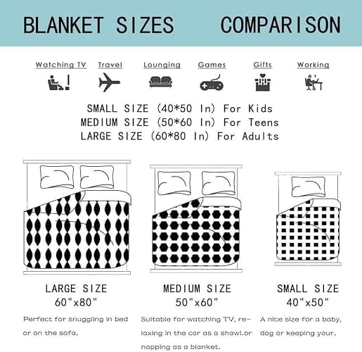 Erteaop Halloween Blanket Nightmare Christmas Throw Blanket for Boys Girl Gifts Horror Flannel Fleece Blankets and Throws for Men and Women 50"X40" thumbnail 4