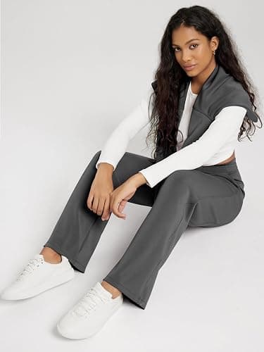 ODODOS Women's Modal Soft Wide Leg Pants with Pockets Adjustable Shockcord High Waist Casual Lounge Pants-27/29/31" Inseam thumbnail 5