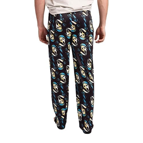 Bioworld Ghostface Repeat Print Men's Black Sleep Pajama Pants thumbnail 3