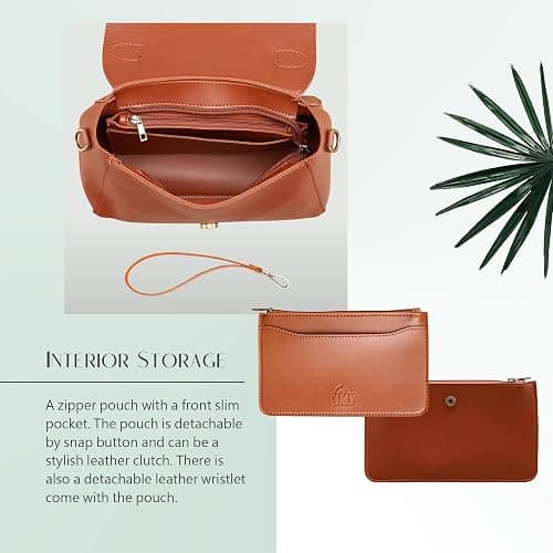 Vintage Vegan Leather Flap Top Handle Bag For Women Retro Satchel Casual Purse Simple Shoulder Classic Handbag thumbnail 4
