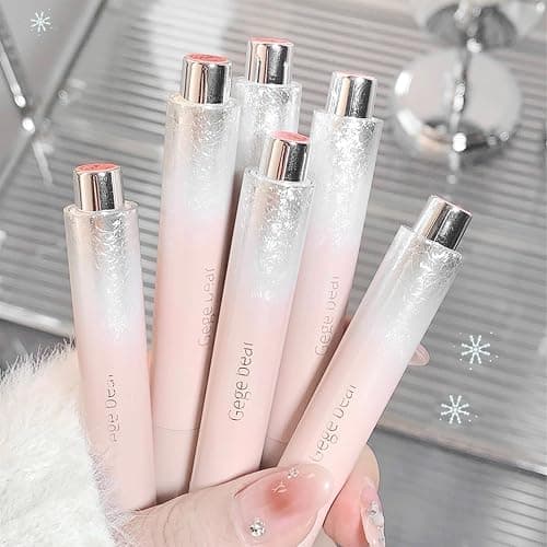 Gireatick 6 Colors Jelly Glossy Lipstick, 6Pcs Nude to Red Mirror Hydrating Lip Gloss, Long Lasting Moisturizing Tinted Lip Balm, Plumping Water Lip Glaze, Waterproof Long Lasting Lip Beauty Makeup thumbnail 6