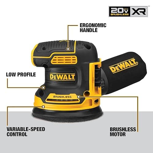 DEWALT 20V MAX Orbital Sander, Tool Only (DCW210B) thumbnail 3