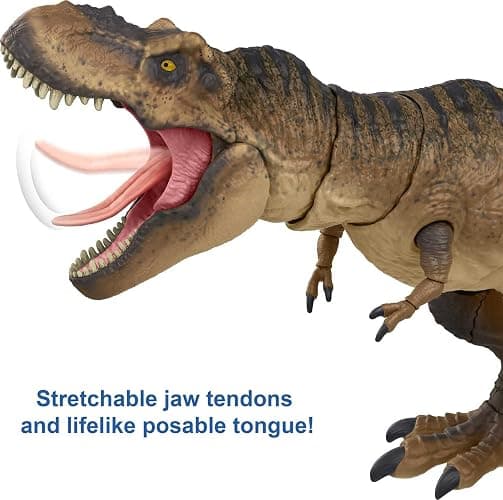 Mattel Jurassic World Mattel Jurassic Park Hammond Collection T Rex, Tyrannosaurus Rex Collector 24-in Dinosaur Figure, Deluxe Articulation thumbnail 3