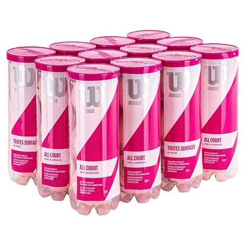 WILSON Intrigue All Court Pink Tennis Balls (1/2-Case) - Image 1