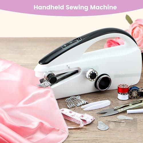 JLIAN MIOR Mini Handheld Sewing Machine for Beginners, Easy to Use, Fast Stitching — Perfect for Clothes, Fabrics, and Quick Home Repairs for Mom Birthday Valentine's Day and Christmas thumbnail 2