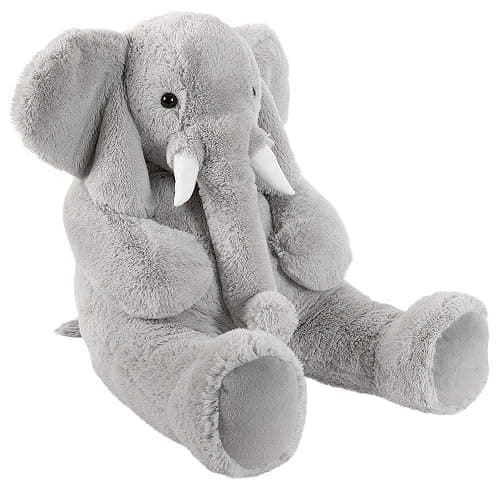 Vermont Teddy Bear Giant Elephant Stuffed Animal | Soft Emotional Support Elephant Plush, Crafted in USA | 4 Ft | Plush Toy for Kids & Adults | Giant Collection thumbnail 5