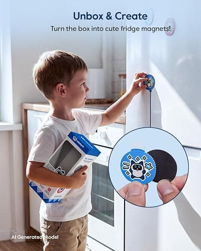WATERH BOOST Kids Smart Water Bottle with Reminder & Tracker, 16oz | BPA-Free, Vacuum Insulated Stainless Steel, 24H Cold & 12H Hot, DIY Fridge Magnets, Rubber Base, Ideal for Travel & Camping thumbnail 5