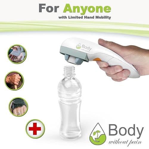Electric Bottle Opener for Seniors - Automatic Solution for Easy Opening of Water Bottles. Ideal for Weak Hands or Those with Arthritis. Perfect for Soda, Milk, Juice. Battery Powered. thumbnail 6
