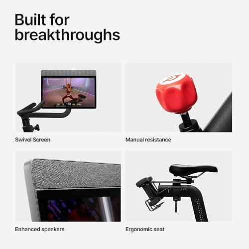 Peloton Exercise Cross Training Bikes, Indoor Stationary Spin Bikes for Home Workouts, Space-Friendly Exercise Equipment for Cardio and strength Workout & Indoor Cycling thumbnail 2