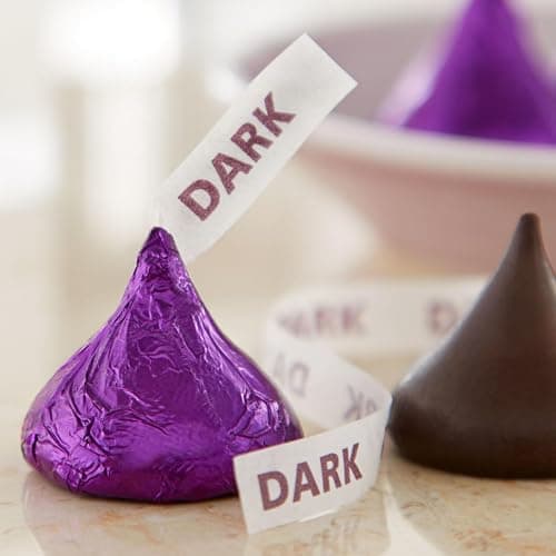 HERSHEY'S KISSES SPECIAL DARK Mildly Sweet Chocolate Candy Party Pack, Great Holiday Candy and Stocking Stuffer 32.1 oz thumbnail 6