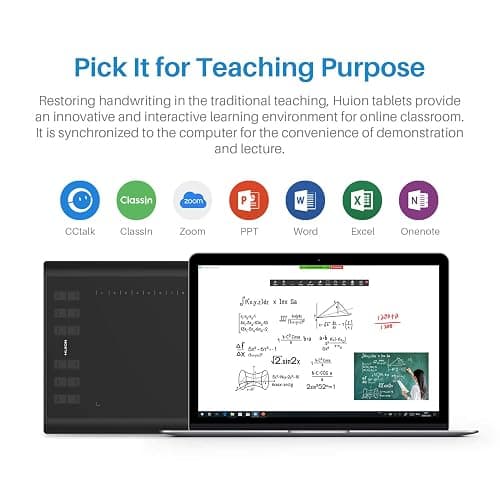 HUION Inspiroy H1060P Graphics Drawing Tablet with 8192 Pressure Sensitivity Battery-Free Stylus and 12 Customized Hot Keys, 10 x 6.25 inches Digital Art Tablet for Mac, Windows PC and Android thumbnail 6