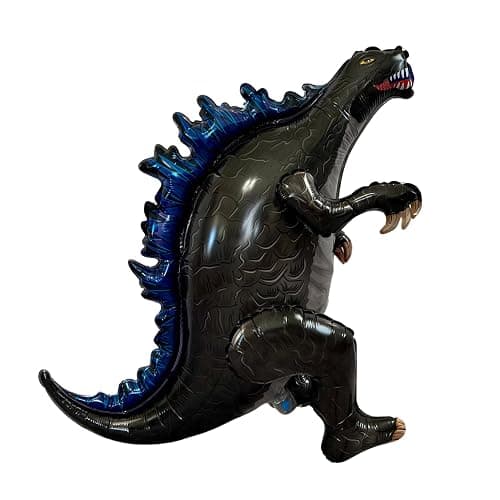 Dinosaur Balloon JUMBO Mylar Standing Foil Balloons - Black | Birthday Party Decorations Supplies and Decor | Dinosaur Lover Gifts for Kids Birthday Party and Celebrations - Image 1