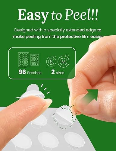 Troubless Invisible Pimple Spot Patch - 96 Ultra Thin Acne Patches - Easy Peel - 2 Sizes thumbnail 4