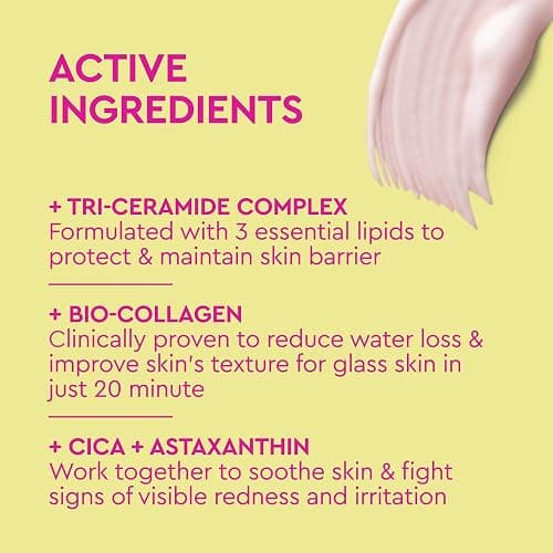 BYOMA Bio-Collagen Radiance Face Mask, Peel Off Mask For Glass Skin | Visibly Improved Elasticity, Firms, Reduces Appearance of Fine Lines and Wrinkles - Cica & Ceramides thumbnail 3