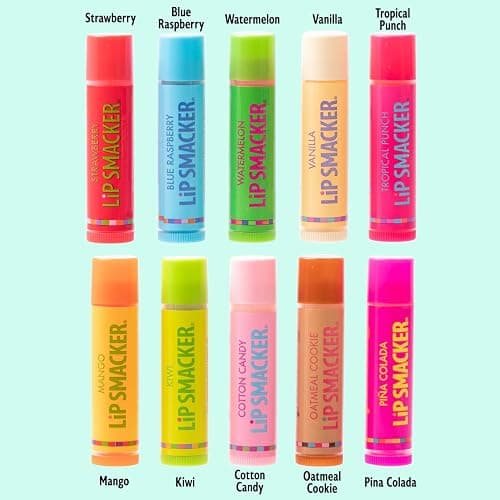 Lip Smacker Original & Best Party Pack - 10 Moisturizing Lip Balms, Classic Flavors, Hydrating & Protecting - Cruelty-Free- Oatmeal Cookie thumbnail 2