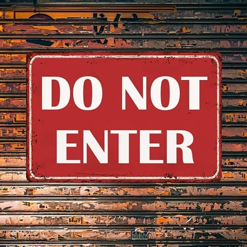 Do Not Enter Sign Outdoor Keep Out Sign Do Not Enter Signs For Bedroom Door No Entry Signs 8x12 Inch thumbnail 4