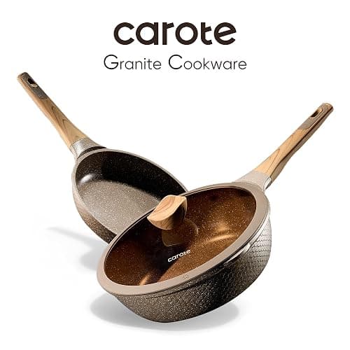 CAROTE 26PCS Pots and Pans Set Non Stick, Cookware Set Pots and Pans Induction Cook Ware, Nonstick Kitchen Cooking, PFOA Free thumbnail 6