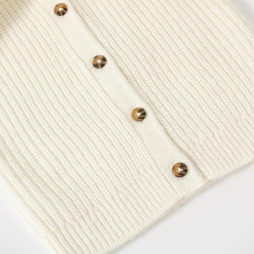 Girls' Cardigan with Button Loose Long Sleeve Shrug Sweaters Cropped Uniforms Kids Knit Sweater Outerwear thumbnail 4