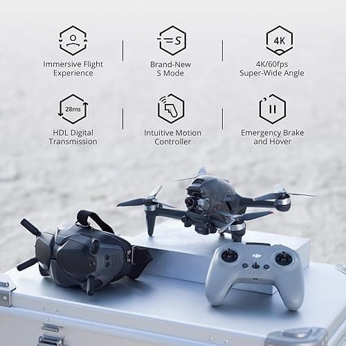 DJI FPV Drone Combo with Remote Controller and Goggles CP.FP.00000001.01 (Renewed) thumbnail 3