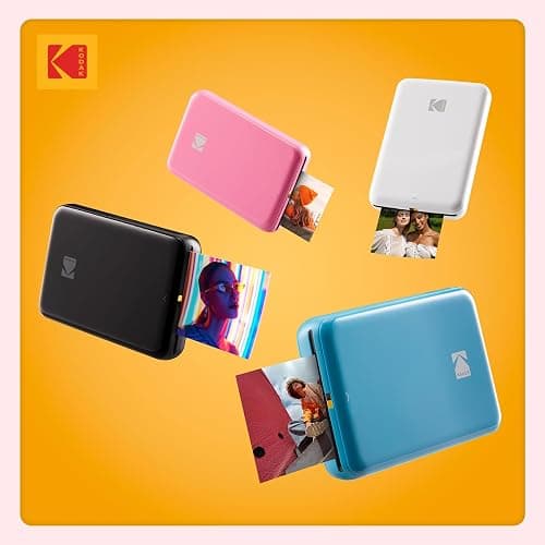 KODAK Step Instant Smartphone Photo Printer, Portable Mini Color Wireless Mobile Printer, Zink 2x3” (5.1x7.5 cm) Sticky-Back Photos, Bluetooth Compatible with iOS & Android Devices, Editing App, Pink thumbnail 9