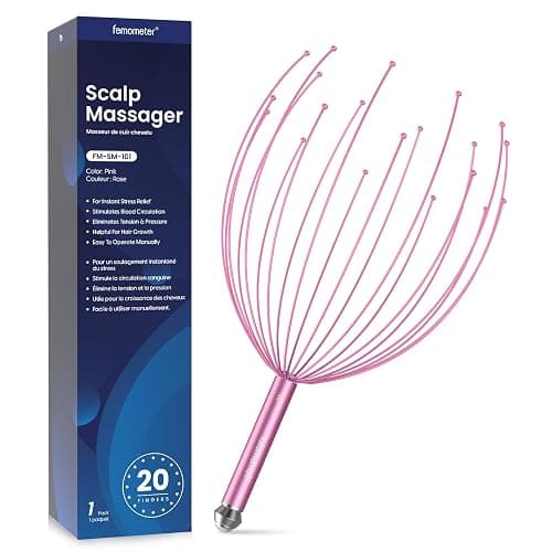 20 Fingers Scalp Stress Relax Massager, Head Scratcher Massager Tool 1 Pack, Acupuncture Point Massage, Deep Relaxation and Better Sleep - Image 1