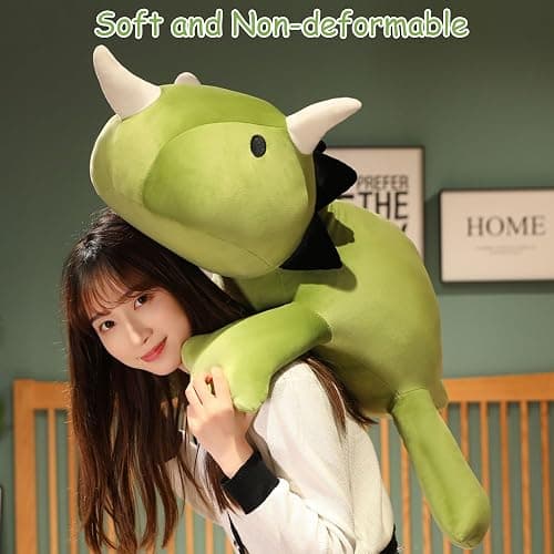 SQEQE Weighted Dinosaur Plush, Weighted Dinosaur Stuffed Animal, Dino Plushies Dino Pillow Toy Gift for Kids Adults 9.8 Inch, 0.8 Lbs thumbnail 8