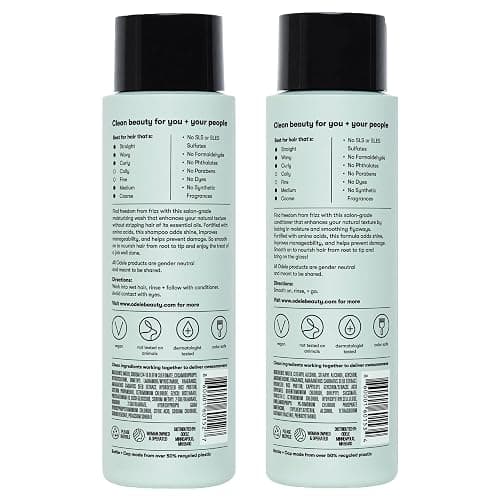 Odele Smoothing Sulfate-Free Shampoo & Conditioner Gift Set for Moisture, Frizz Control, Shine, and Straight to Curly Hair Types, 13 Fl Oz Each (2-Pack) thumbnail 7