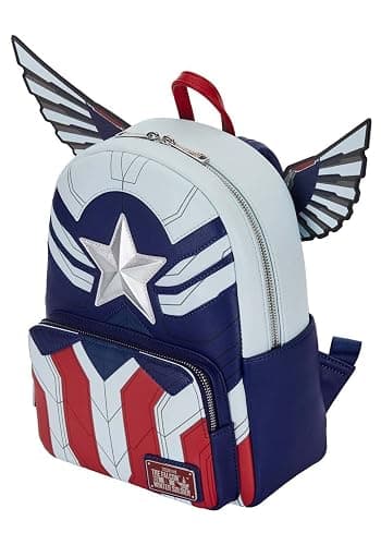 Loungefly Marvel Falcon Captain America Cosplay Mini Backpack Captain America One Size thumbnail 4