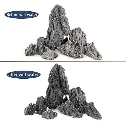 ChaoLeHo Natural Rocks Seiryu Stones Aquariums Stones for Aquascaping, Aquariums, Terrariums, Vivariums Decorative Stone,Reptile Enclosures,Paludariums,and Gardens-10lb（2 to 7 inch） thumbnail 5