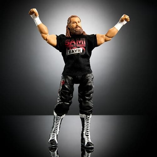 Mattel WWE Elite Action Figure & Accessories, Series #106 Sami Zayn 6-inch Collectible with 25 Articulation Points & Swappable Hands thumbnail 5