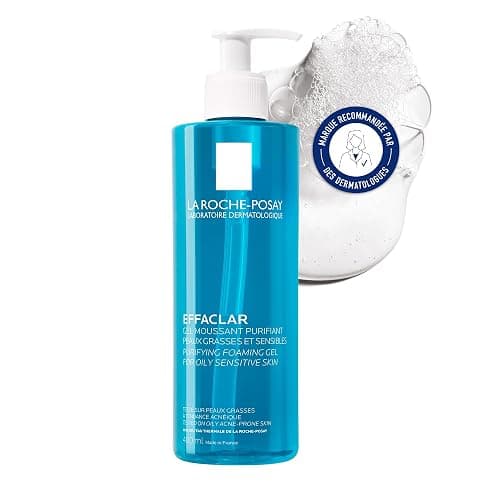 La Roche-Posay Effaclar Gel Moussant Purifiant, Nettoie en douceur & Matifie, Formule Sans Savon, pH physiologique, Pour Peaux Grasses à Tendance Acnéique, 400ml - Image 1