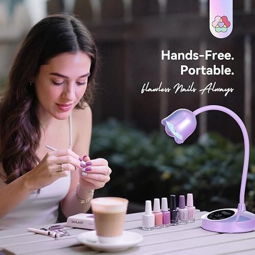 SAVILAND Advanced 30W U V Nail Lamp: Pink Gel Nail Lamp Cordless U V Light for Gel Nails Smart Sensor LED Flash Cure Lamp lampara led para uñas Profesional 8S Fast Cure Nail Salon Home Manicure thumbnail 7