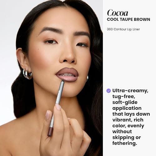 Wonderskin Lipliner Pencil - 360 Contour Lipliner, Long Lasting, Sharpenable Lip Pencil, Waterproof and Transfer-Proof Nude Lip Liner (Cocoa) thumbnail 3