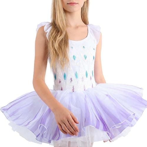 Girls Skirted Leotards Ballet Dance Tutu Princess Dress Ballerina Costumes 3-8Y thumbnail 4
