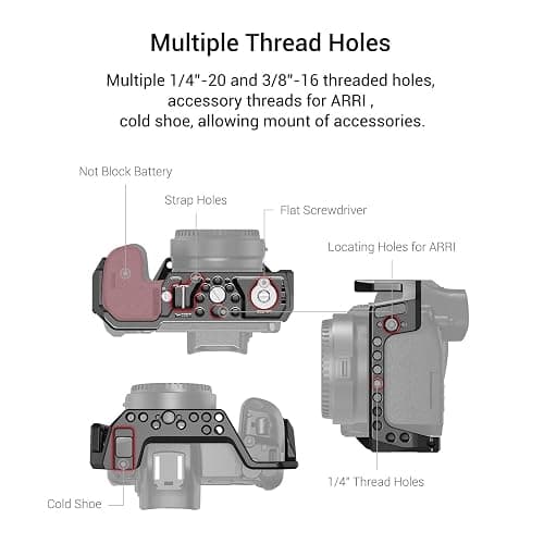 SMALLRIG R Cage pour Canon R avec Anti-Torsion Structure - 2803 thumbnail 3