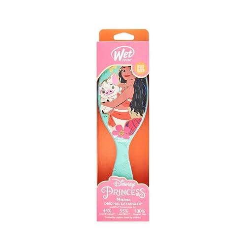 Wet Brush Original Detangler Brush - Moana & Pua, Ultimate Princess Celebration - All Hair Types - Ultra-Soft Bristles Glide Through Tangles with Ease - Pain-Free Comb for Men, Women, Boys & Girls - Image 1